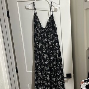 Floral Black Maxi Dress